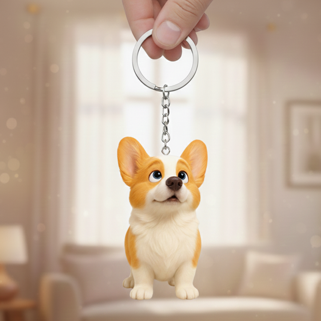 Custom Made 3D Mini Keychain Figure with Your Face Perfect for Gifting | Chronofig