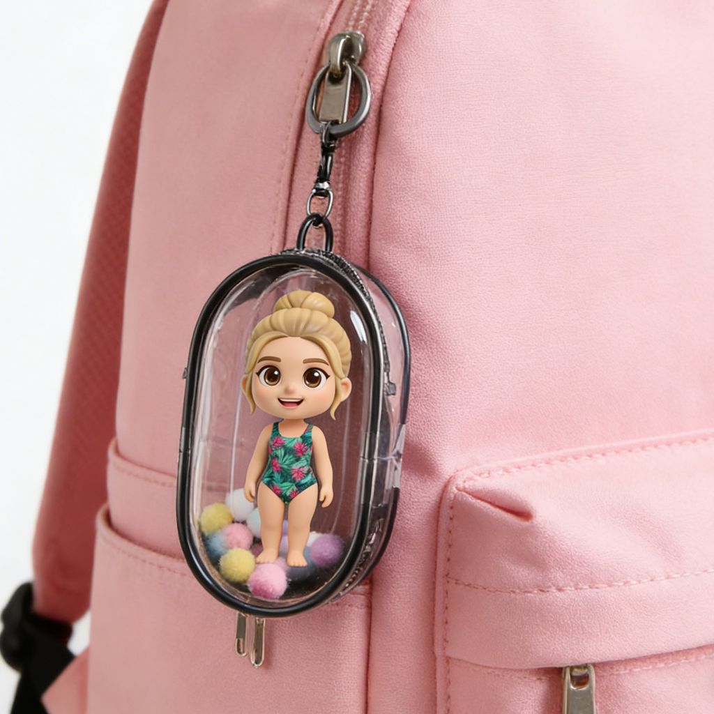 Mini 3D Keychain Pouch - A mini charm that can hold your figurines | Chronofig