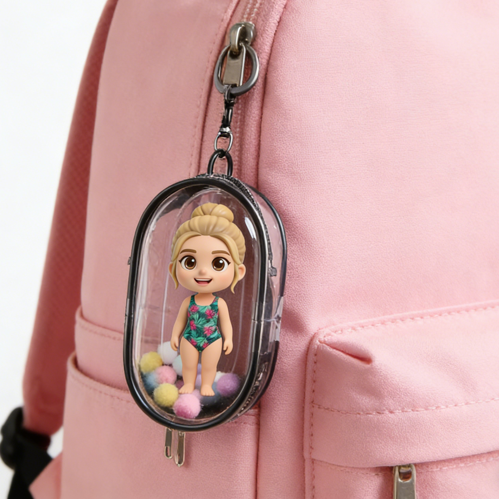 Mini 3D Keychain Pouch - A mini charm that can hold your figurines | Chronofig