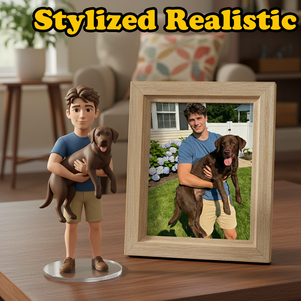 Custom Made 3D Mini Keychain Figure with Your Face Perfect for Gifting | Chronofig