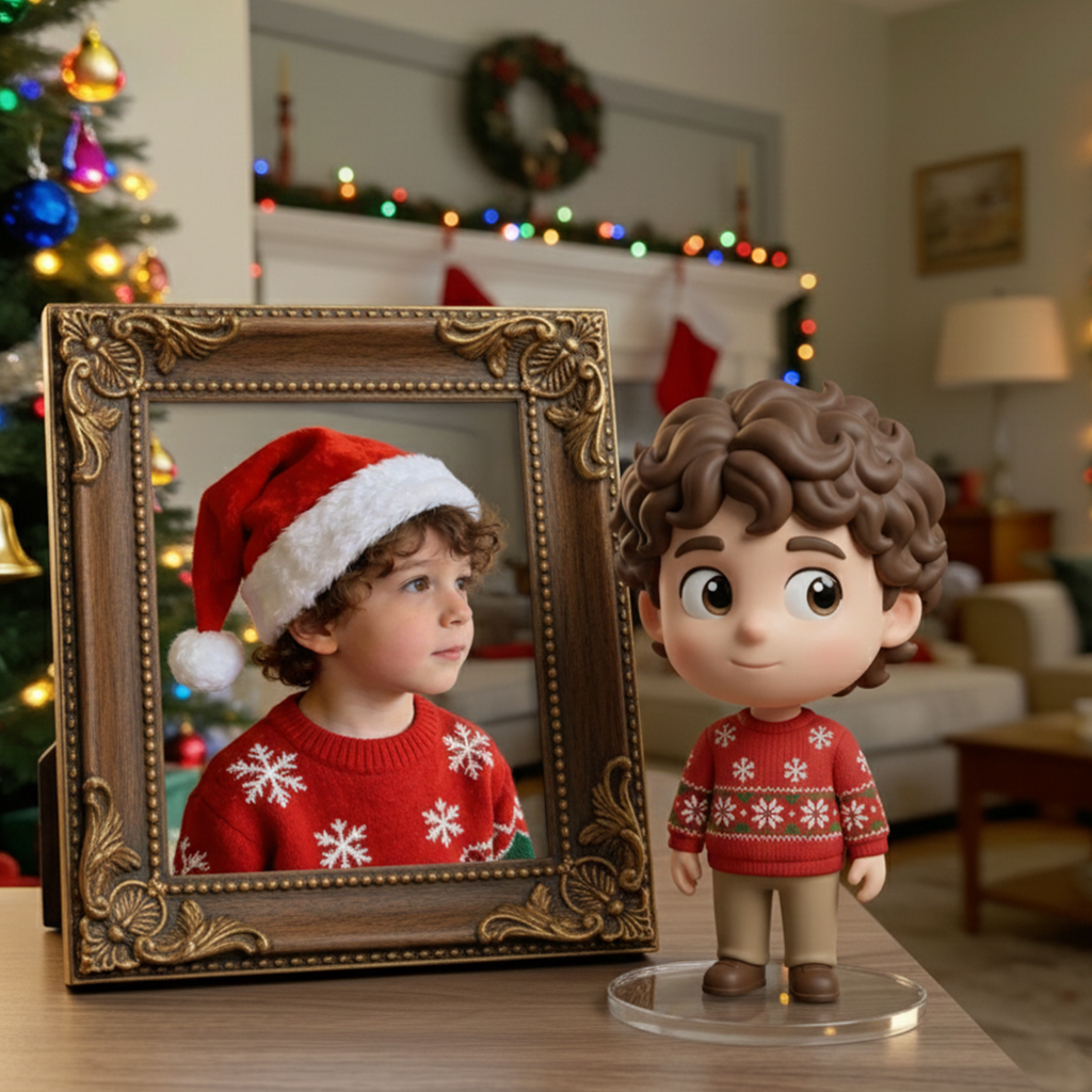 Custom Made 3D Mini Keychain Figure with Your Face Perfect for Gifting | Chronofig