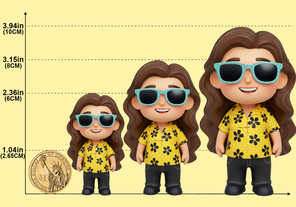 Custom Keychain Edition: Chibi Style 3D Figurine From Your Photo |Chronofig