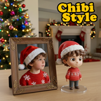 Custom Made 3D Mini Keychain Figure with Your Face Perfect for Gifting | Chronofig