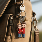 Custom Made 3D Mini Keychain Figure with Your Face Perfect for Gifting | Chronofig
