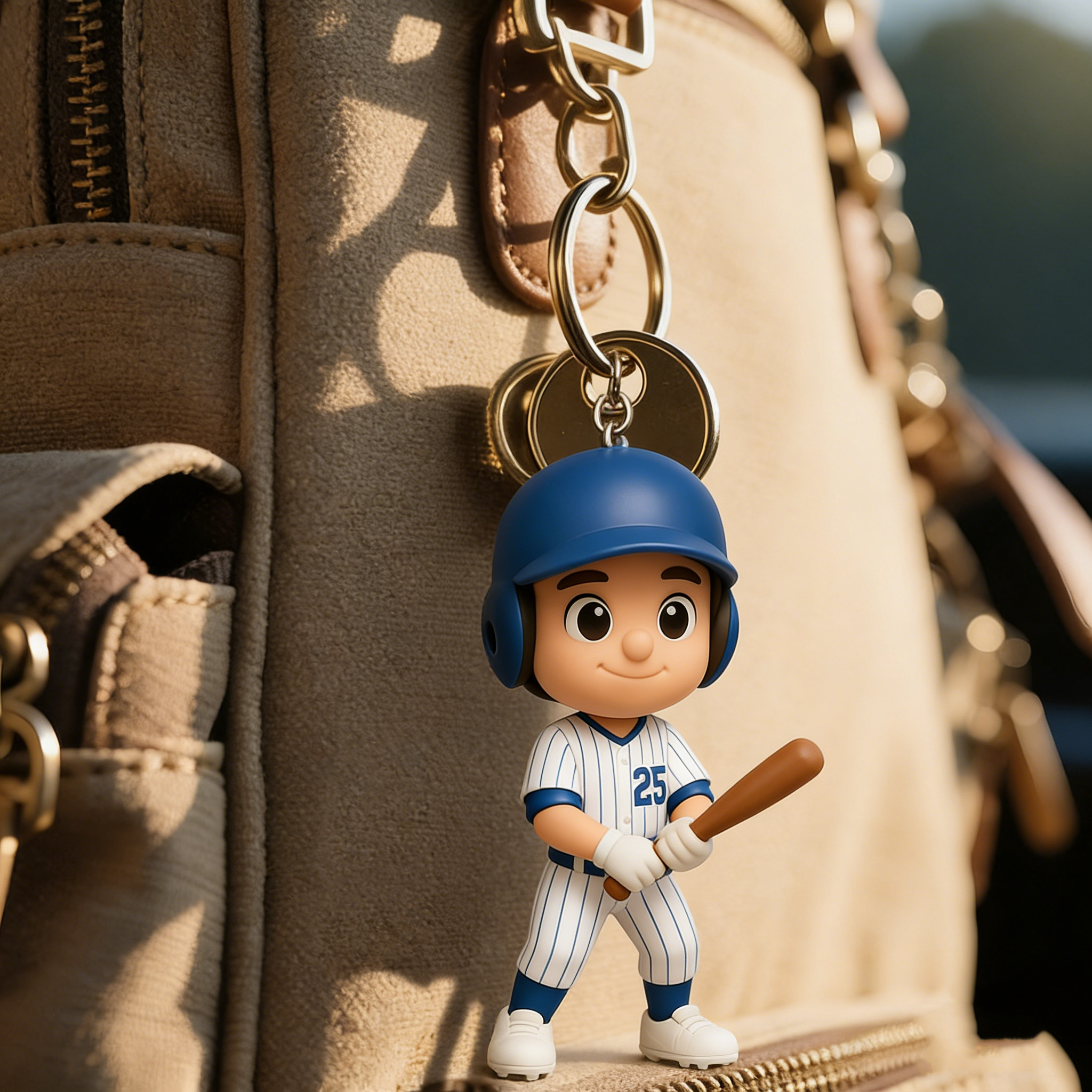 Custom Made 3D Mini Keychain Figure with Your Face Perfect for Gifting