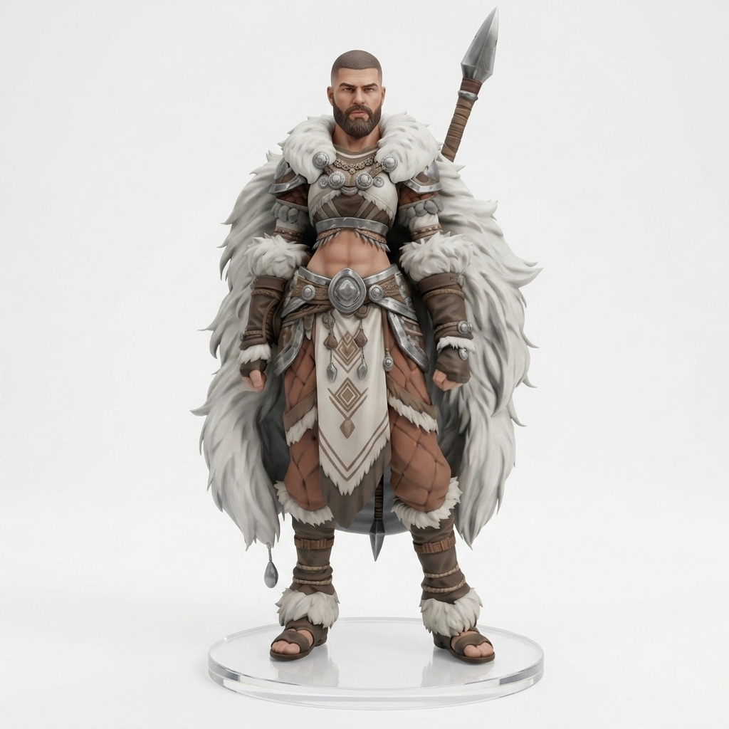 Custom 3D Figurine – Knight Character