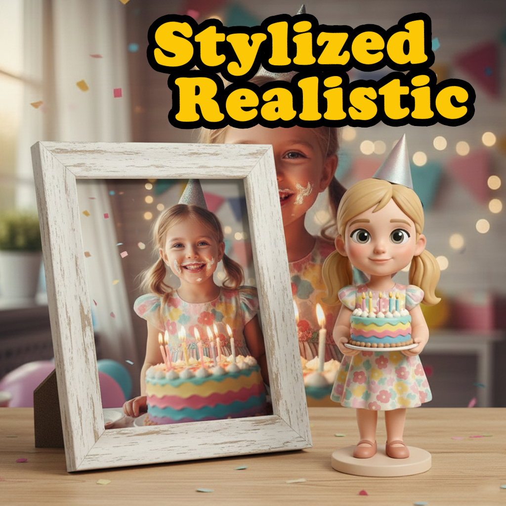 Custom Keychain Edition: Chibi Style 3D Figurine From Your Photo