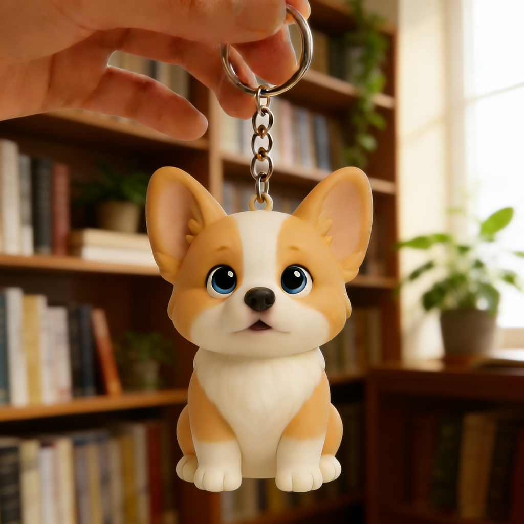 Custom Made 3D Mini Keychain Figure with Your Face Perfect for Gifting | Chronofig