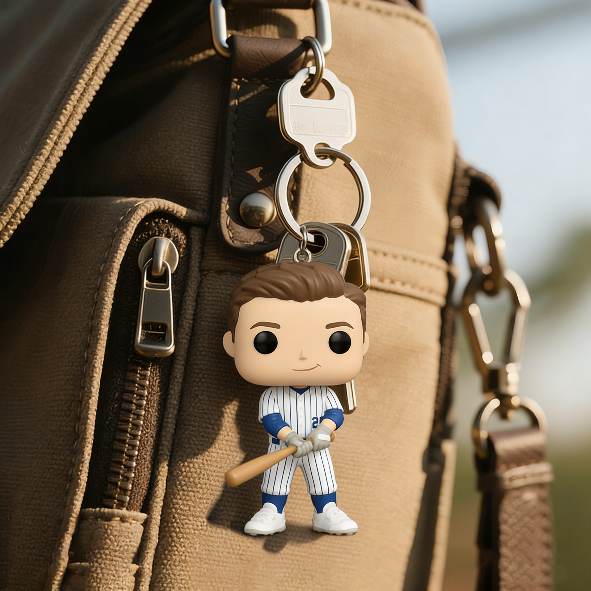 Custom Made 3D Mini Keychain Figure with Your Face Perfect for Gifting