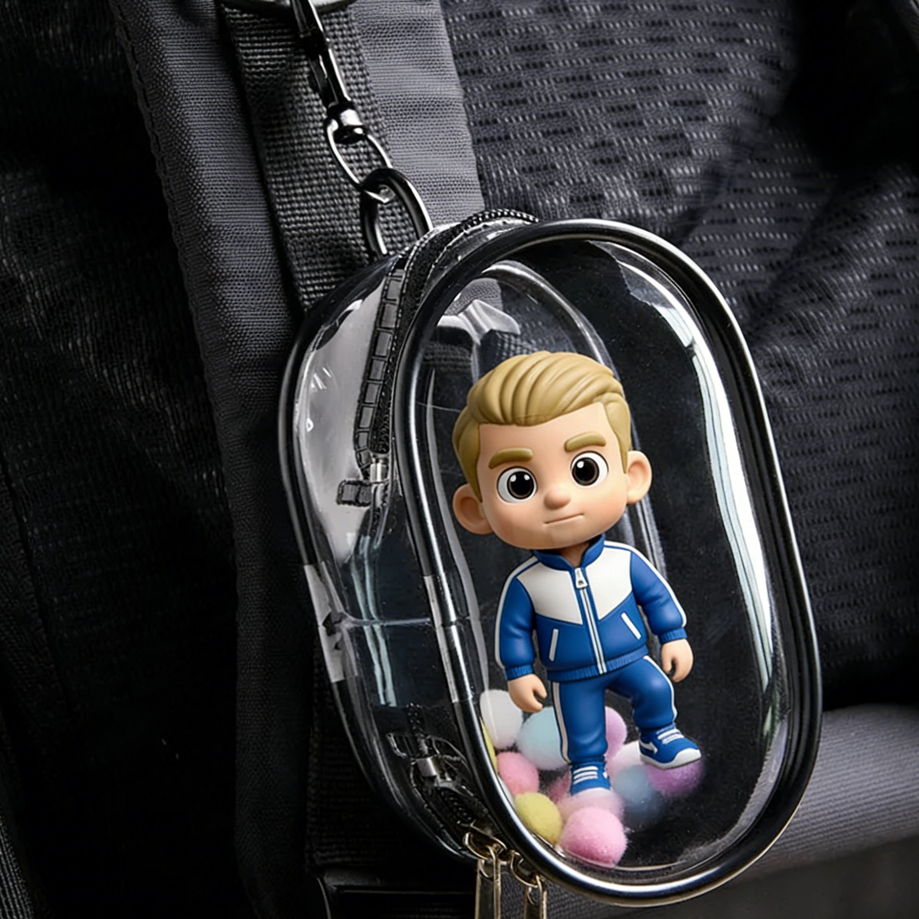 Mini 3D Keychain Pouch - A mini charm that can hold your figurines