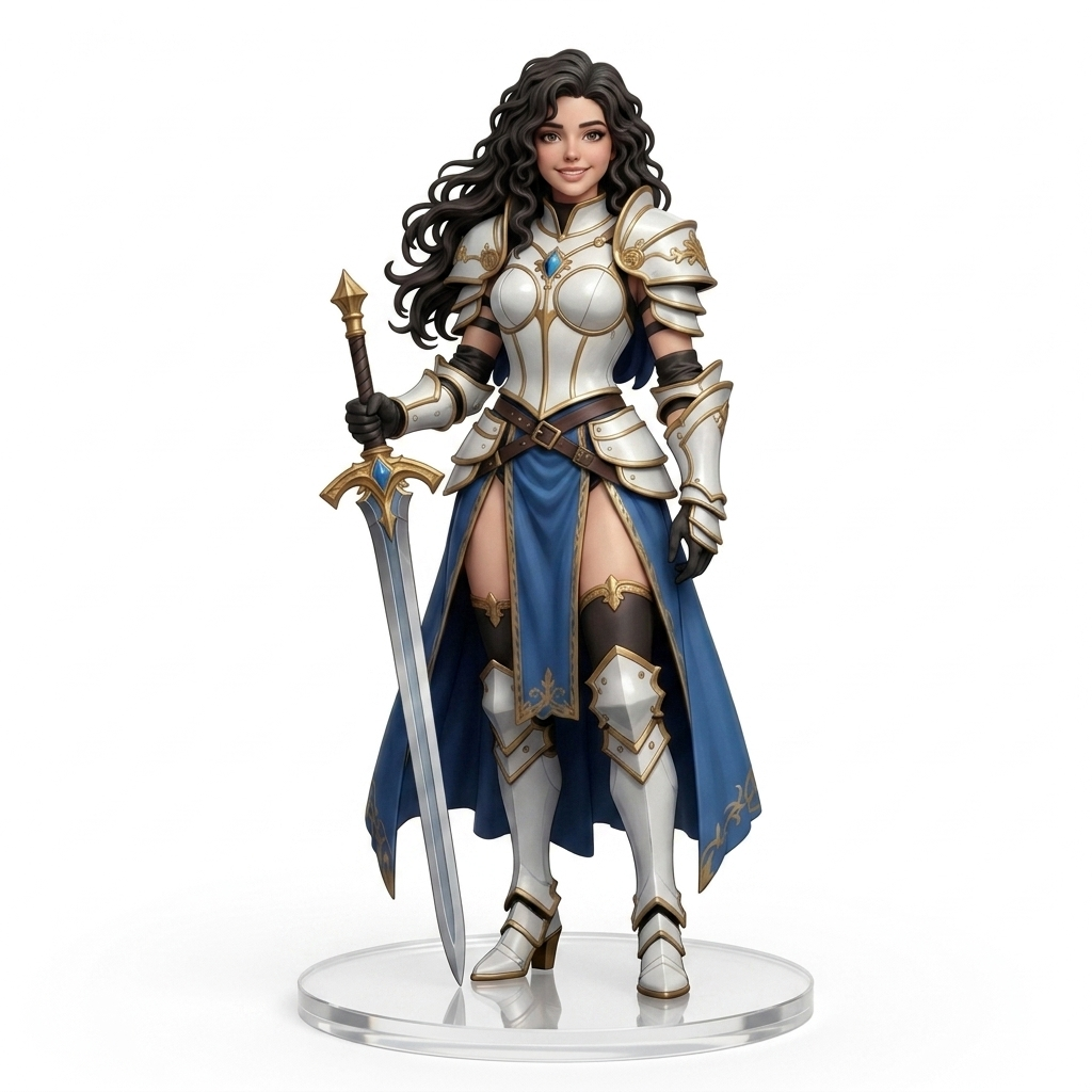 Custom 3D Figurine – Knight Character