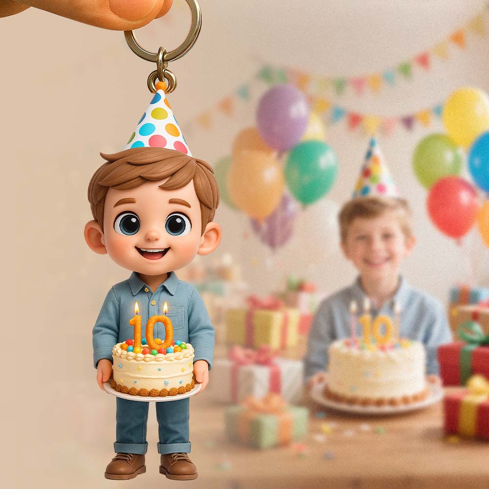 Custom Keychain Edition: Chibi Style 3D Figurine From Your Photo