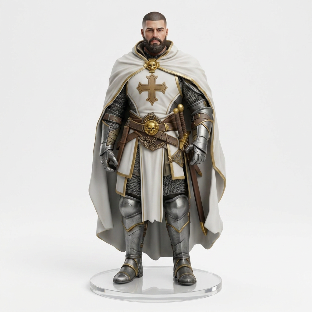 Custom 3D Figurine – Knight Character