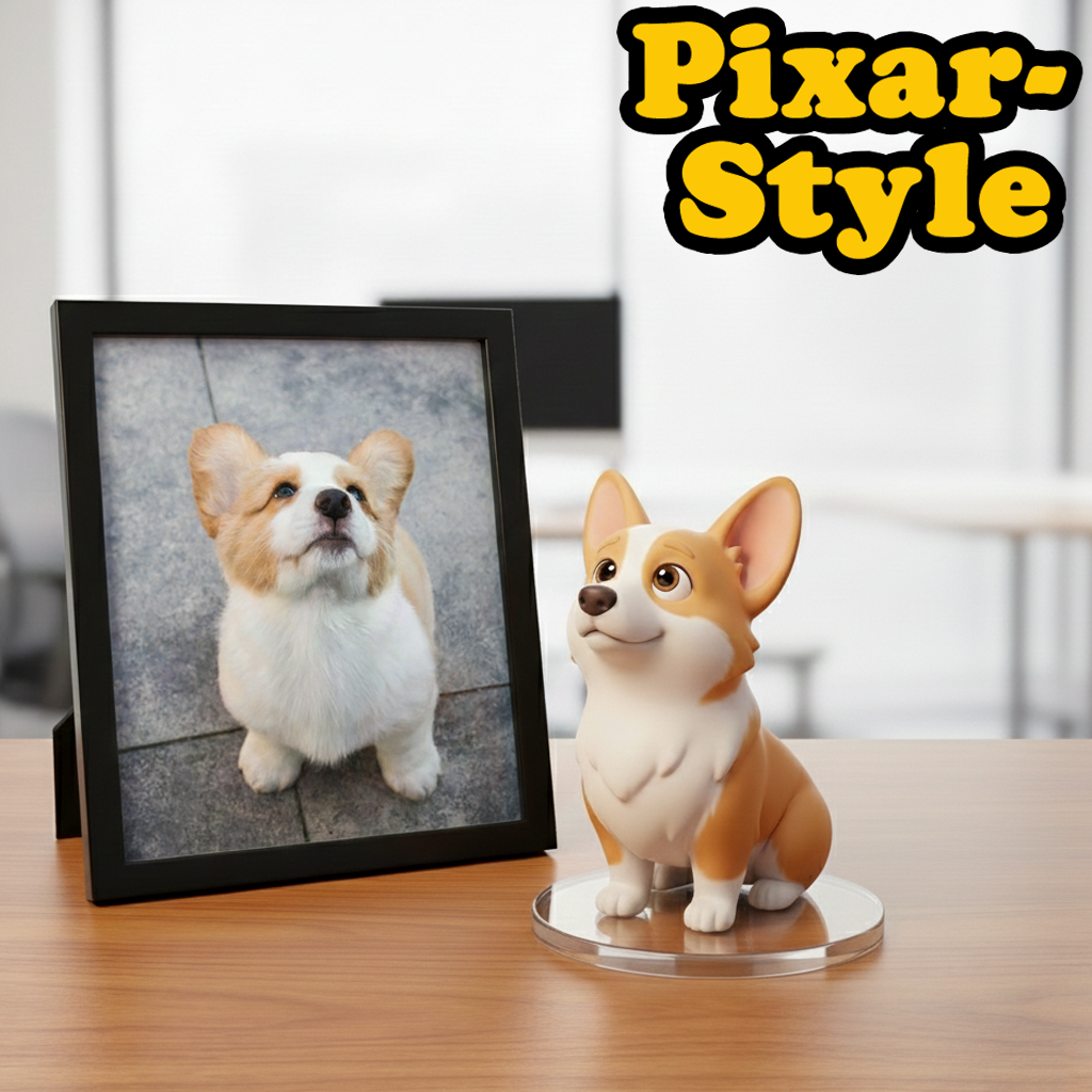 Custom Keychain Edition: Chibi Style 3D Figurine From Your Photo
