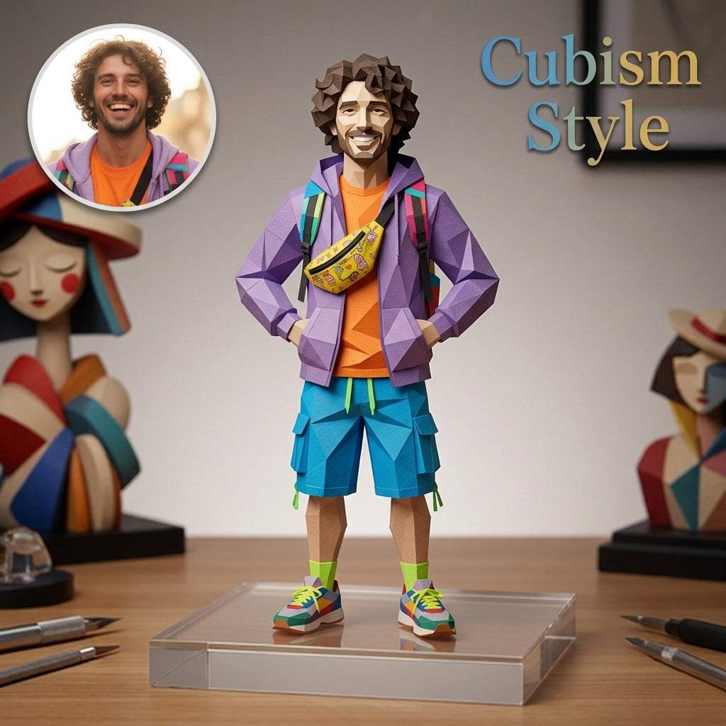 Chronofig Custom Cubism Style 3D Character - Pro Version | Chronofig