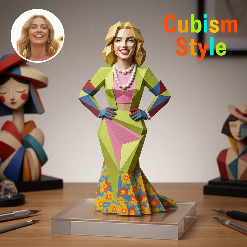 Chronofig Custom Cubism Style 3D Character - Pro Version | Chronofig