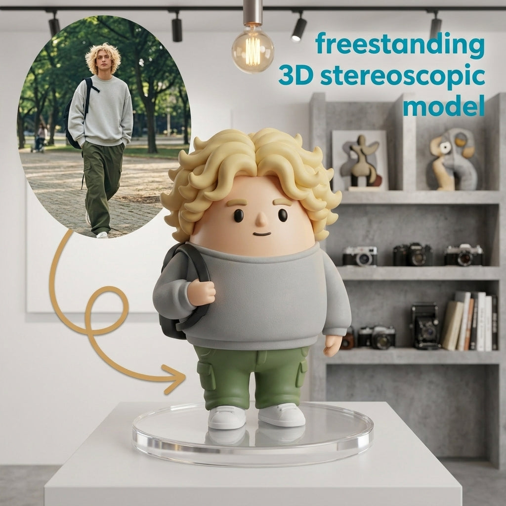 Custom-designed freestanding 3D stereoscopic model – Professional version