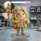 Custom-designed freestanding 3D stereoscopic model – Professional version
