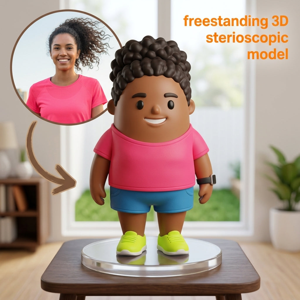 Custom-designed freestanding 3D stereoscopic model – Professional version