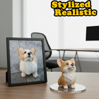 Custom Keychain Edition: Chibi Style 3D Figurine From Your Photo